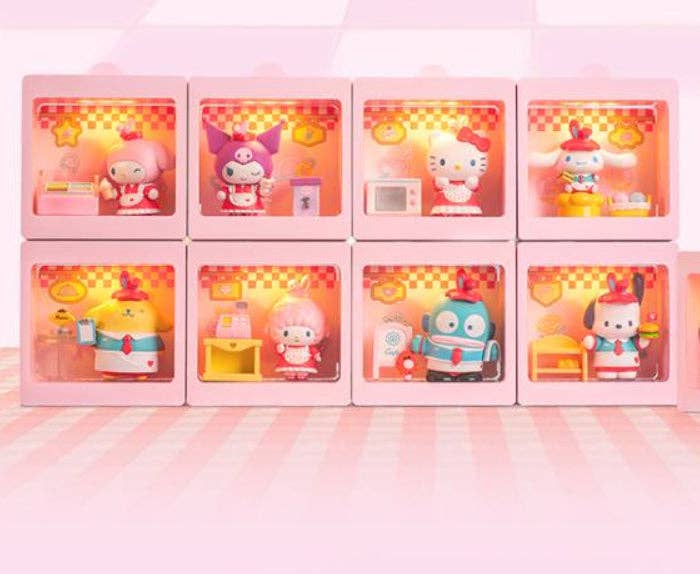 K-Wonderland - Wholesale Decorative Figurine - Sanrio Characters Light-Up Diorama Blind Box RestaurantTheme2