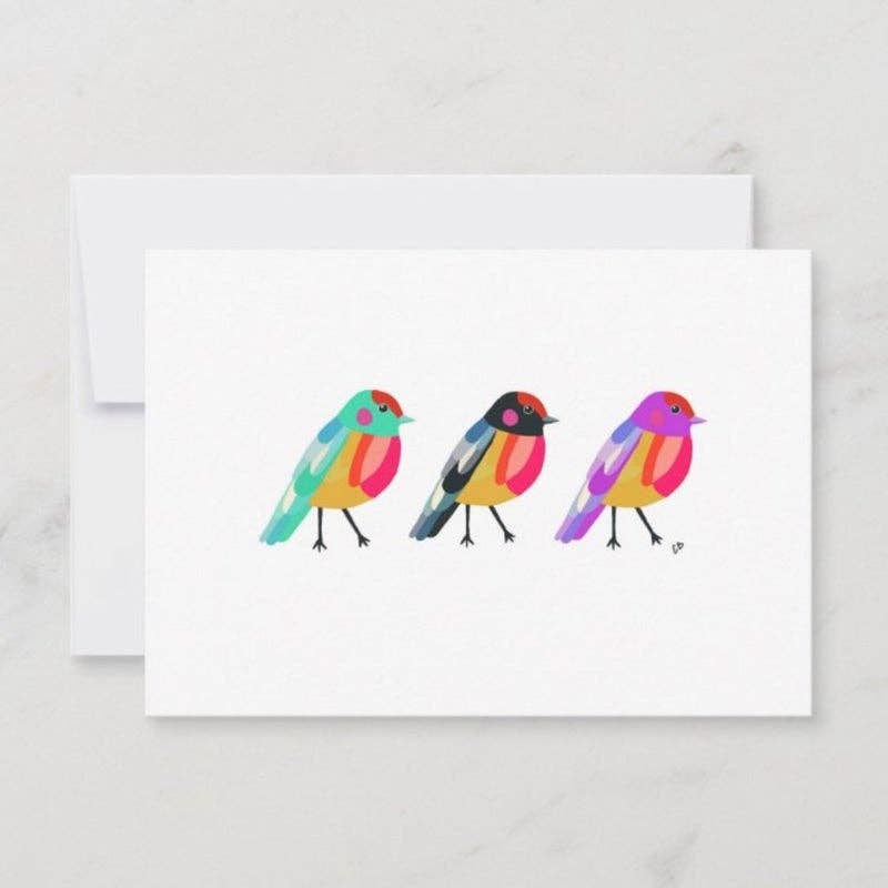 Ethel B Designs - Wholesale Stationery/Notecard Set - Three Little Birds Card Set0