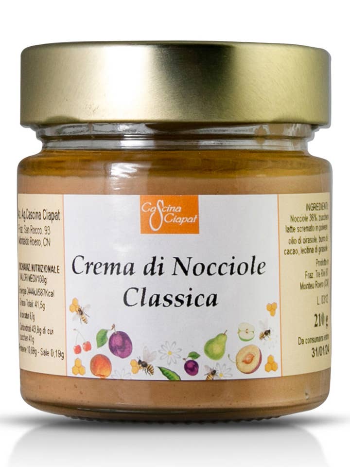 Klassisk Hasselnøddecreme - Produkter fra Roero Piemonte for engroshandel hos Cascina Ciapat