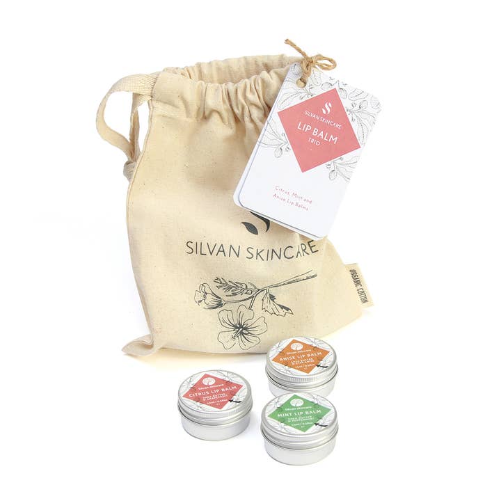 Lip Balm Trio Gift Set for wholesale by Silvan Skincare
