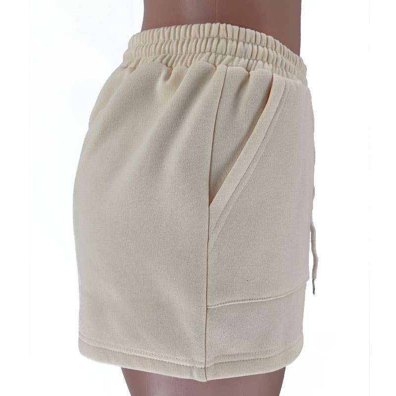 Rosa Clothing - Wholesale Lounge Set - Women's - basic loose hoodie & drawstring short 2 piece set23