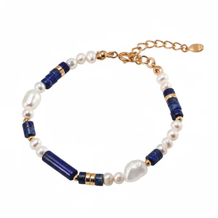 Lapis lazuli barokparel armband voor wholesale door Angel Barocco