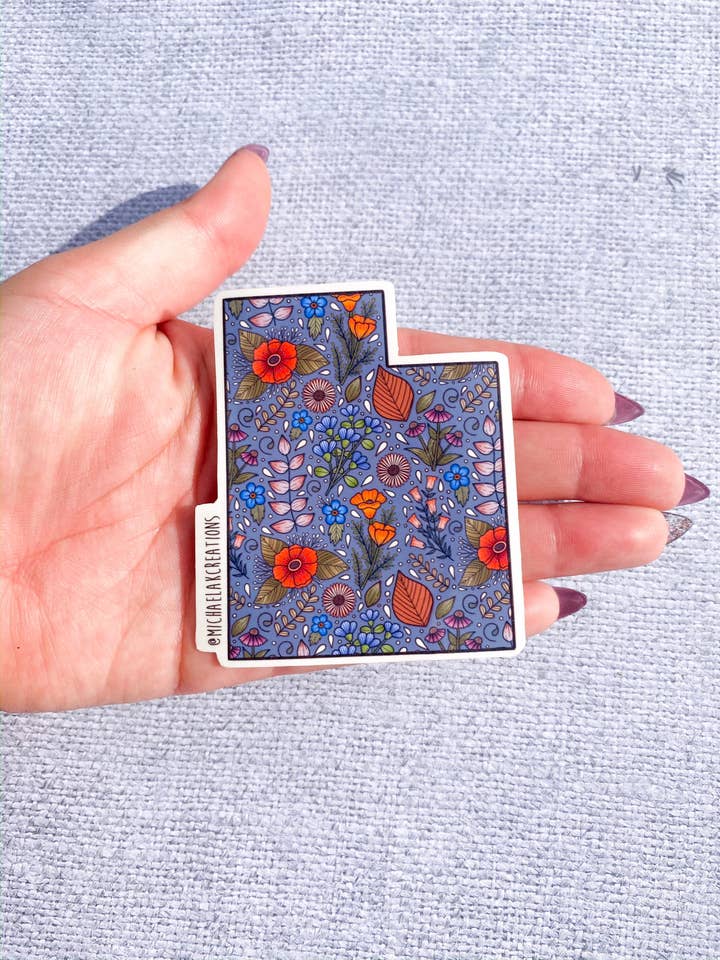 Utah Sticker| UT Sticker | Stickers for Hydroflask | laptop for wholesale by Michaela K Creations