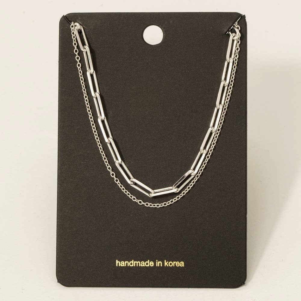 Fame Accessories - Wholesale Pendant/Charm Necklace - Double Chain Layered Necklace5