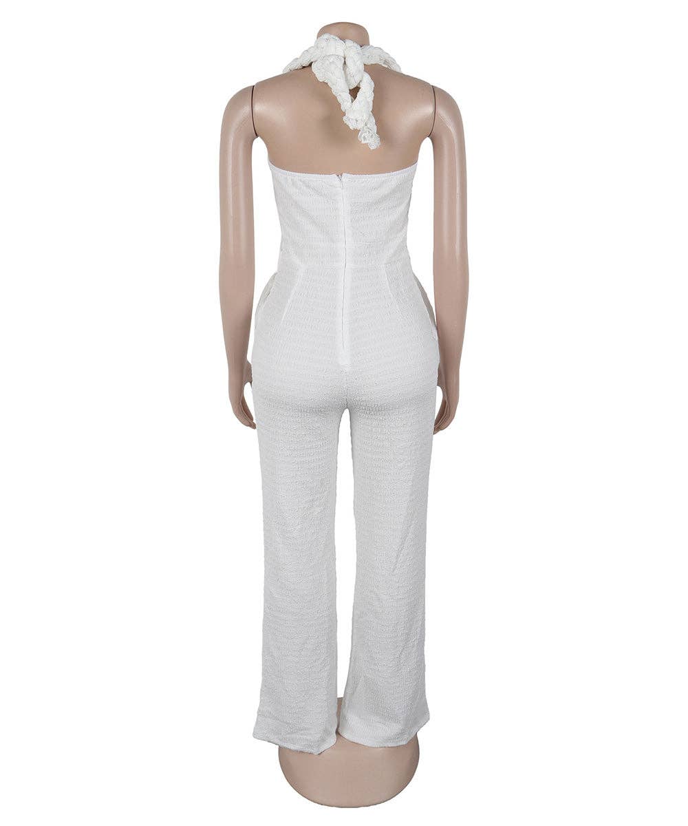 Aria Romance - Wholesale Top & Pant Set (NOT Loungewear) - Women's - Bandeau Wide Leg Jumpsuit7