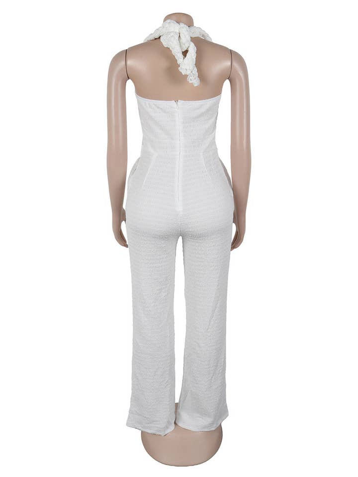 Aria Romance - Wholesale Top & Pant Set (NOT Loungewear) - Women's - Bandeau Wide Leg Jumpsuit7