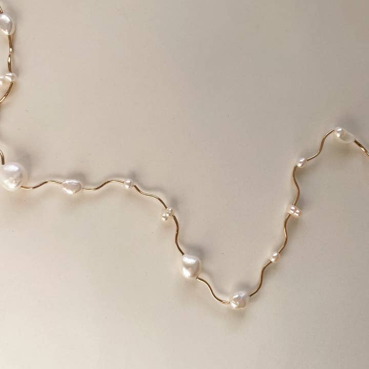 Marida Jewelry - Wholesale Beaded/Pearl Necklace - Current Necklace- Pearl1