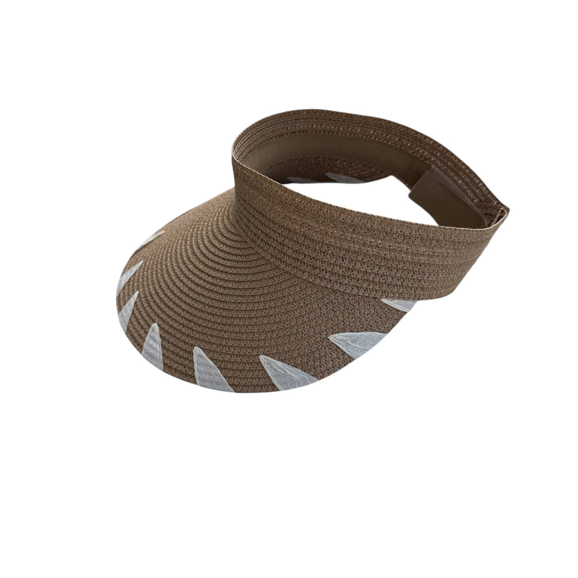 Portia Hat – wholesale Visor – Women's – Coastal Breeze Straw Visor.2