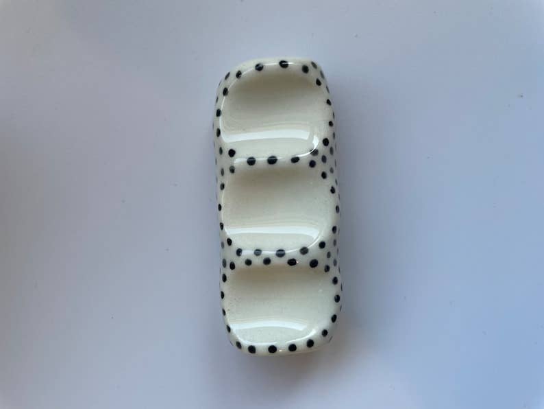 Muddy Ceramic Limited – Engroshandel Maling/vokspensel – Miniature penselholder, keramisk penselholder, penselstøtte, penselholder, penselholder, hvid børstestøtte, gave til kunstnere