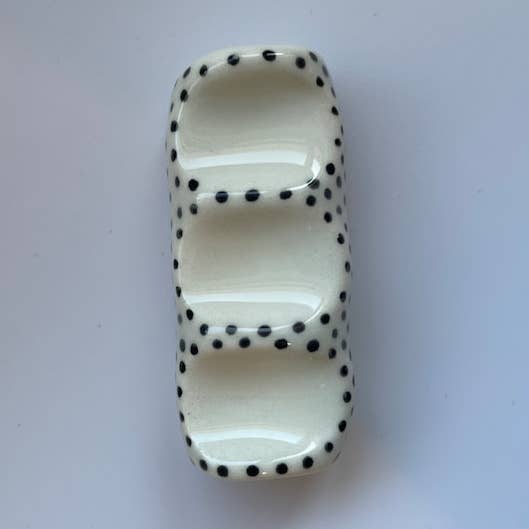 Muddy Ceramic Limited – Engroshandel Maling/vokspensel – Miniature penselholder, keramisk penselholder, penselstøtte, penselholder, penselholder, hvid børstestøtte, gave til kunstnere0