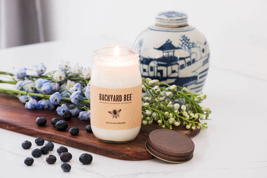 Backyard Bee – Großhandel Kerze im Glas / gefüllte Kerze – Wild Blueberry Glas/gefüllte Kerze