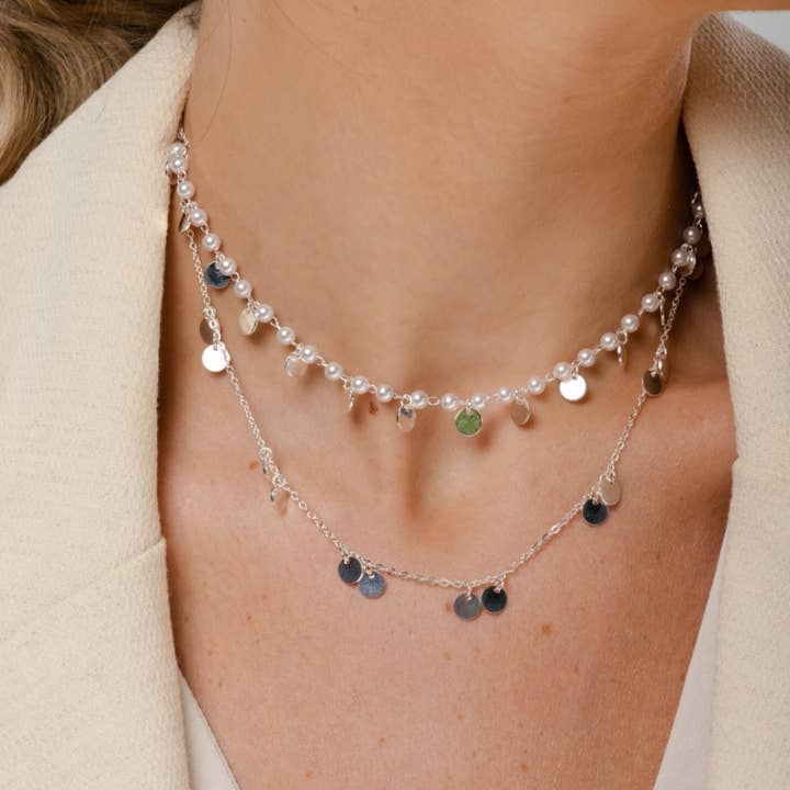 Pop Necklace Silver for wholesale by House12