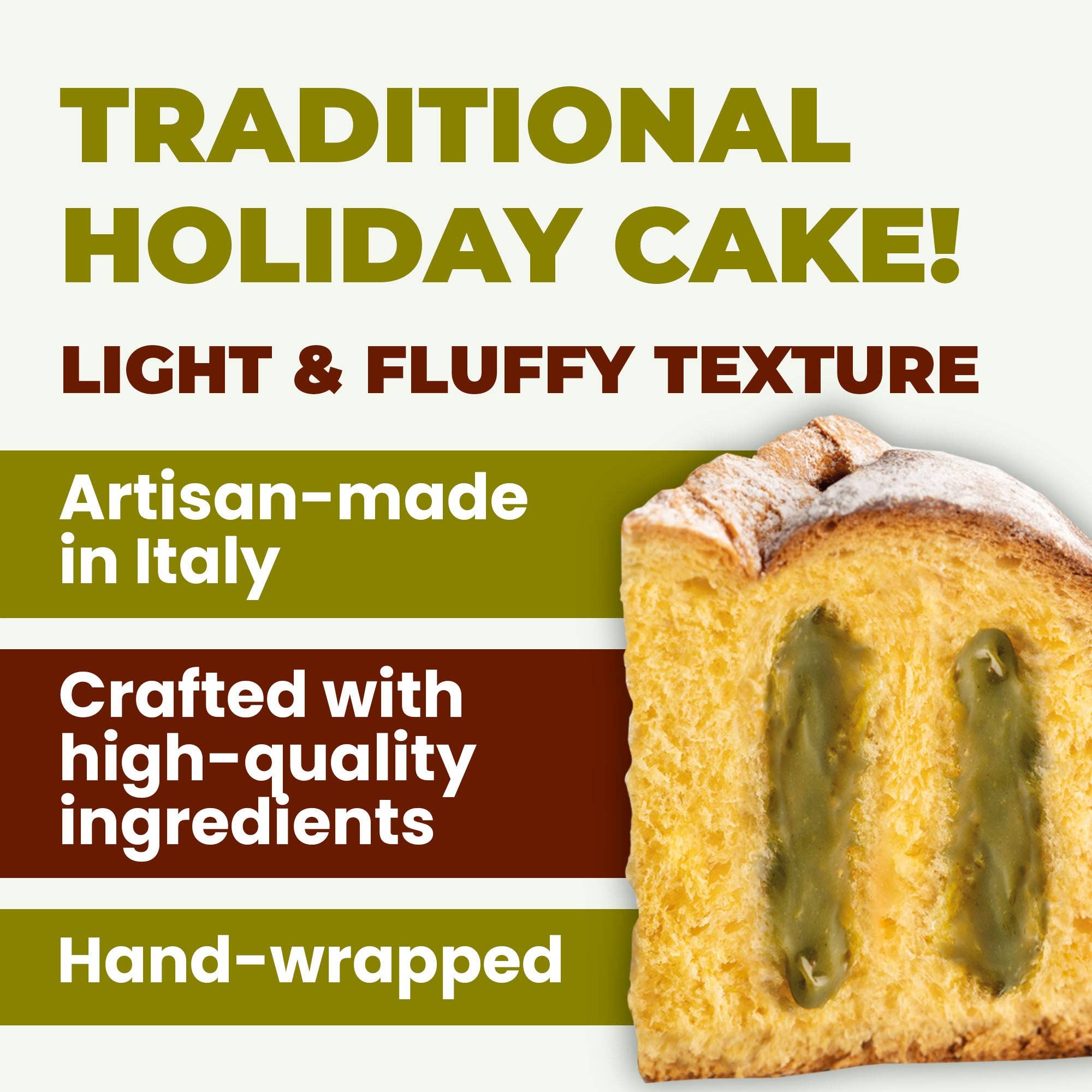 Food To Live – Bolo por atacado – Panettone de Pistácio e Chocolate Vergani - 750g (1,65 lb)4