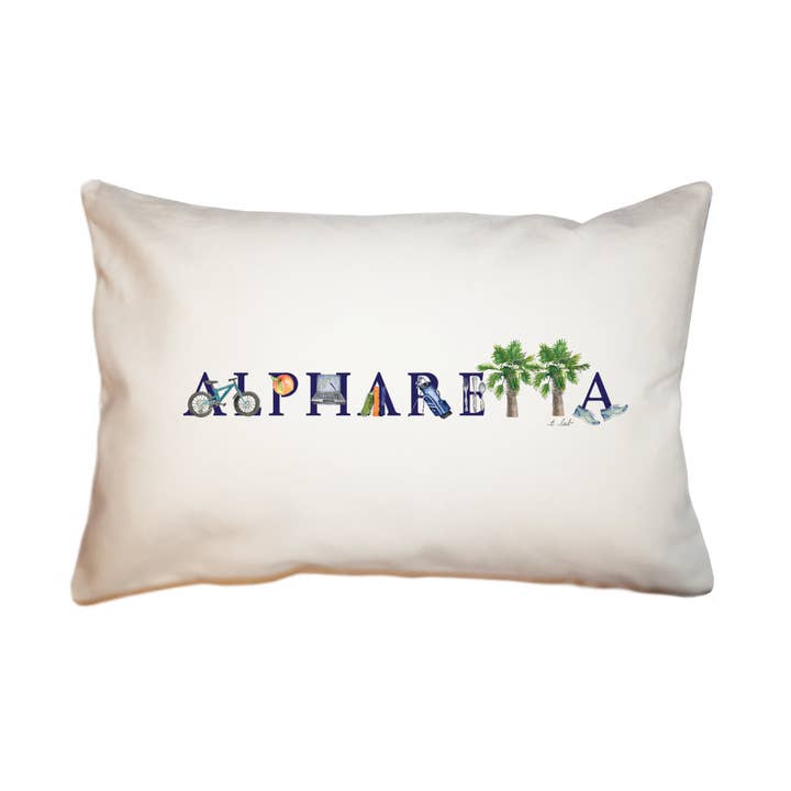 alpharetta rectangle pillow for wholesale by Tina Labadini Designs