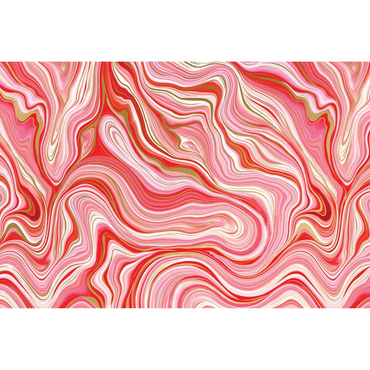 Jillson & Roberts - Wholesale Tissue Paper - Marbleized Red Tissue - Printed2