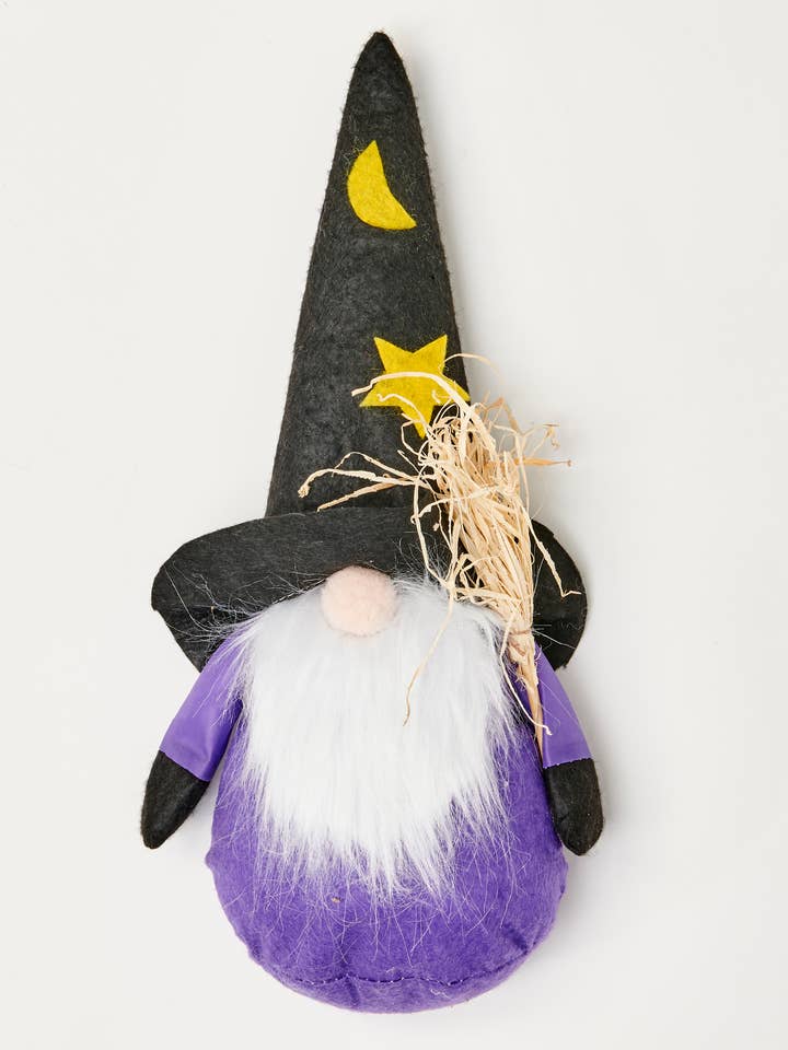 14" Halloween Tabletop Witch Gnome for wholesale by WORTH IMPORTS