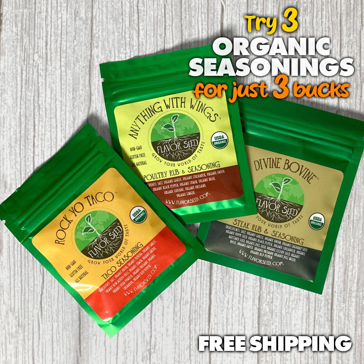 Flavor Seed - Wholesale Dried Spice Mix - Sample Packets17