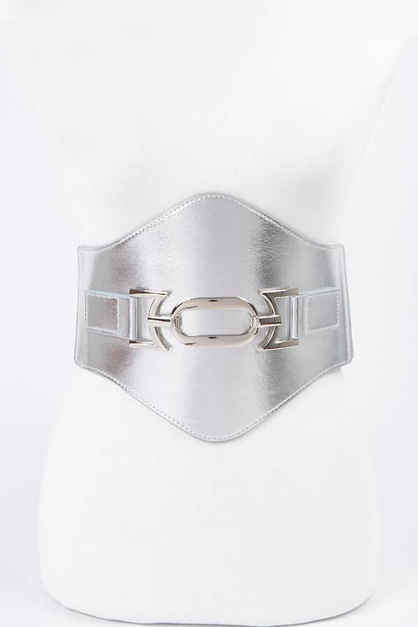 3AM BY H&D ACCESSORIES - Vente Ceinture – femme - Ceinture élastique large en similicuir8