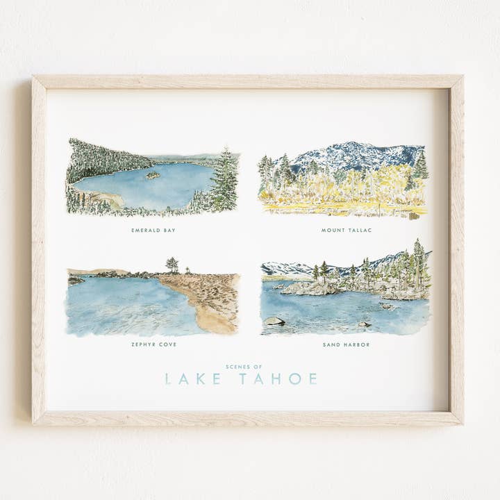 CENAS DO LAGO TAHOE IMPRESSÃO DE ARTE 11x14 por atacado de Turn-of-the-Centuries