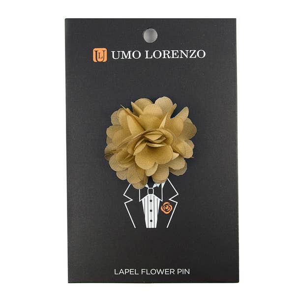 Selini New York - Wholesale Lapel Pin/Button - Solid Mini Bouquet Clutch Back Flower Lapel Pins4