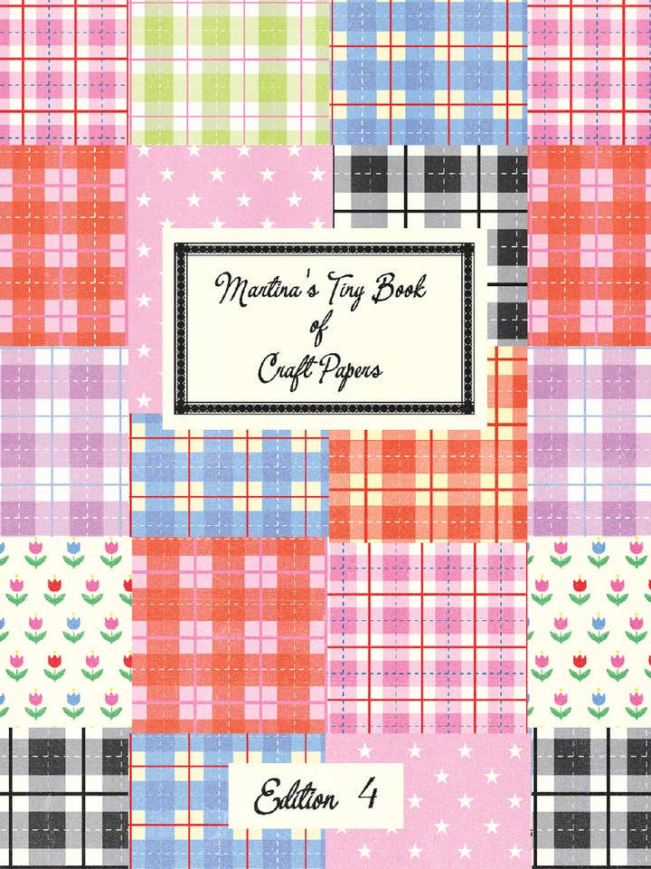Martina’s Tiny Book of Scrapbooking Papers (Edition 4: Plaid & Stars!) for wholesale by TINYSTORE