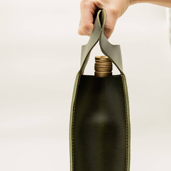 Lindy Leather - Wholesale Wine Tote - Leather Wine Tote8