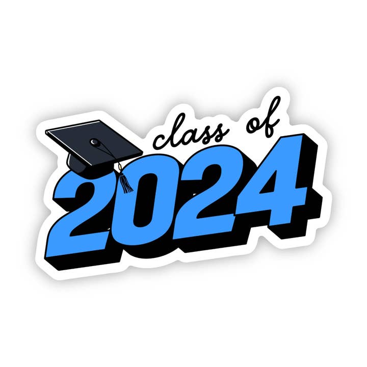 Big Moods - Wholesale Sticker - Class of 2024 Graduation Cap Sticker