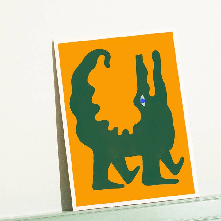 Croco Crocodile Art Print for wholesale by marcellovelho