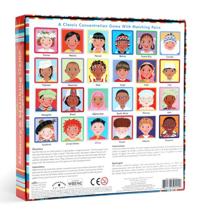 eeBoo - Wholesale Brain Game - Kids - I Never Forget a Face Matching & Memory Game