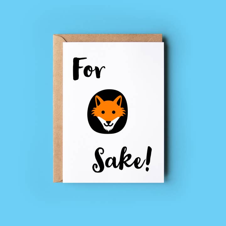 Wonky Cards – wholesale Vardagliga hälsningskort – För Fox Sake