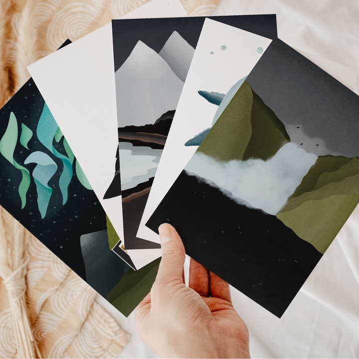 Tilda&Theo - Wholesale Postcard Set - Iceland postcard set - Scandinavia Iceland Greeting Card1