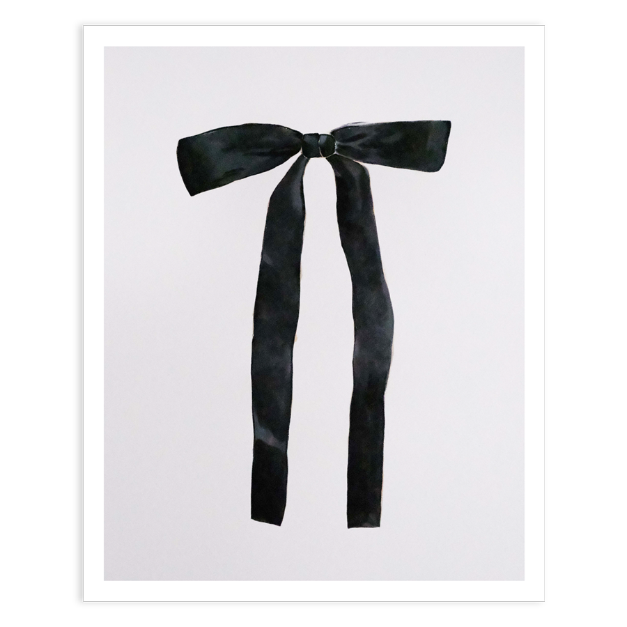 ALEX'S - Wholesale Art Print - Black Bow Print2