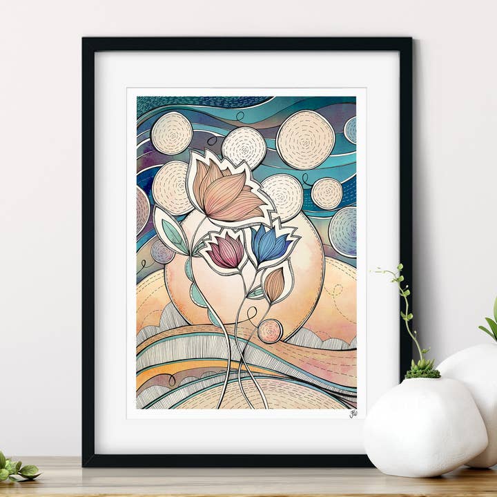 Night Blossom Fine Art Giclée Print for wholesale by Jessica Wilde