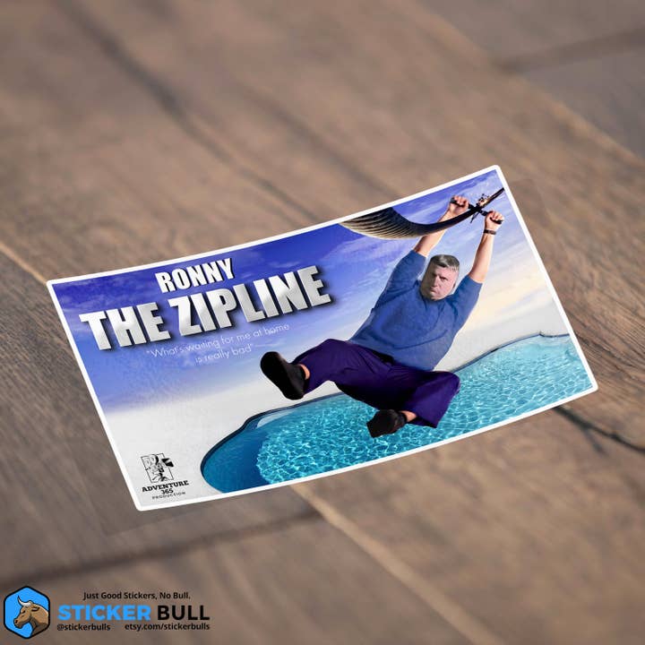 Sticker Bull - Wholesale Sticker - Ronny The Zipline I Think You Should Leave Sticker