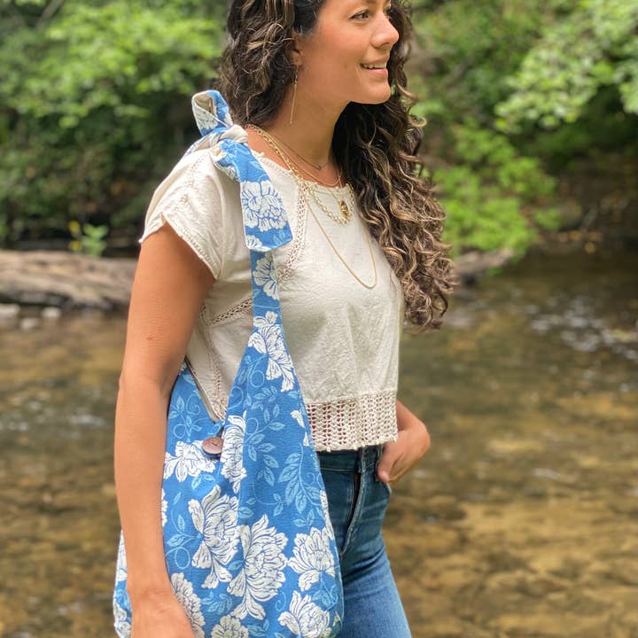 Baizaar - Wholesale Tote Bag - Women's - Indigo Block Print Bag