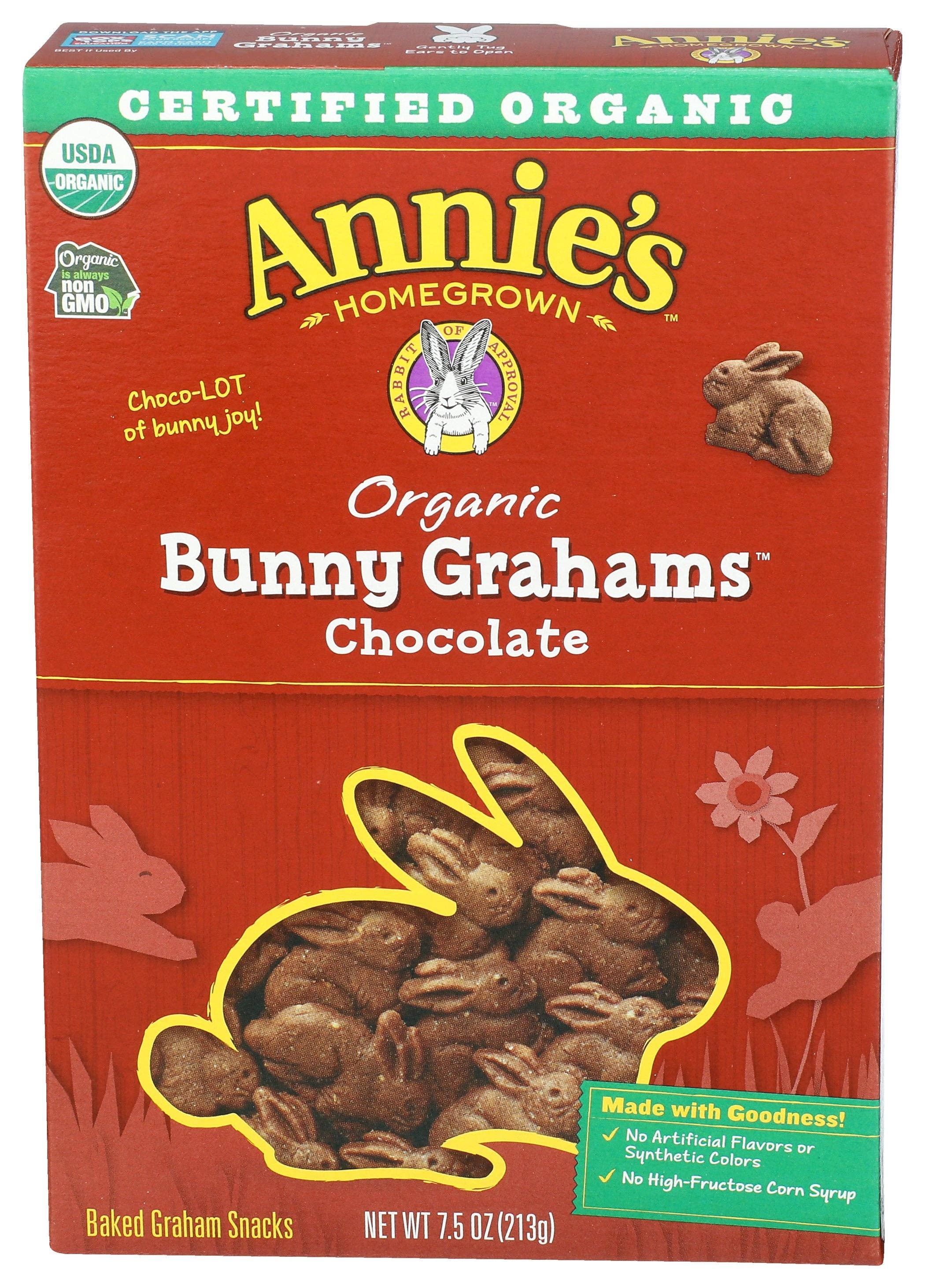 Everyday Supply Co - Wholesale Cookie - ANNIES HOMEGROWN COOKIE BUNNY GRAHAM CHOC - Case of 30
