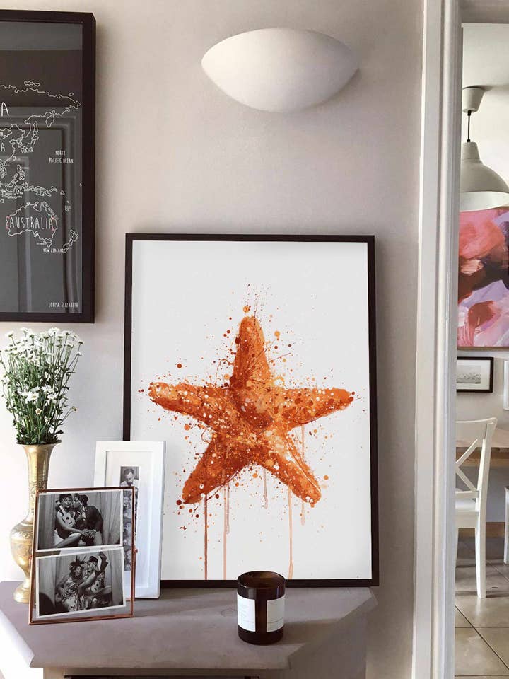 Impressão de arte de parede Sea Creature 'Starfish' por atacado de We Love Prints