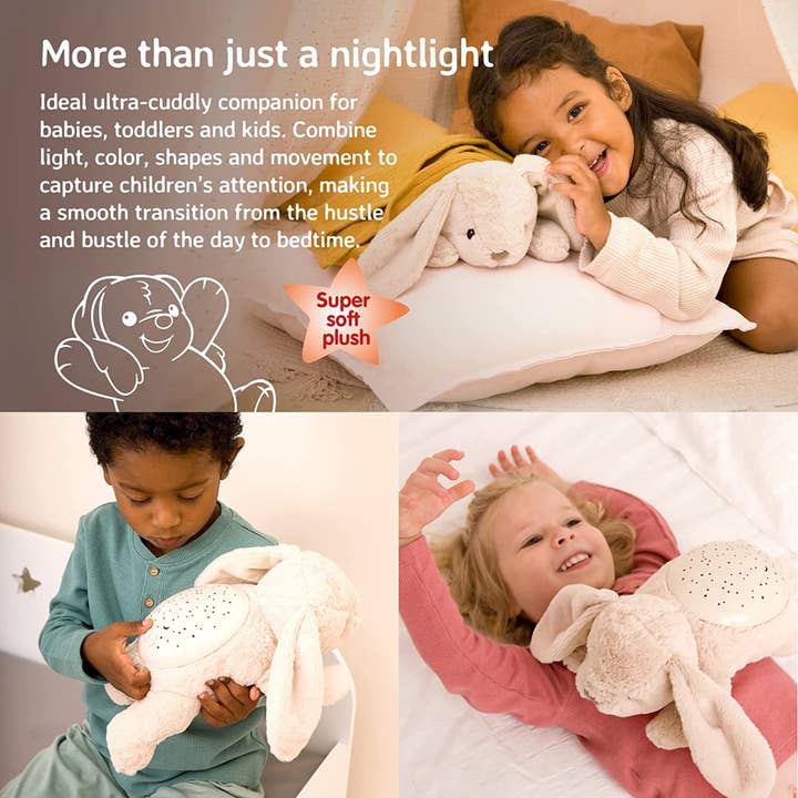 PJM Distributions - Wholesale Night Light - Kids & Baby - Cloud B | Twilight Buddies - Bunny|Projector Nightlight Toy