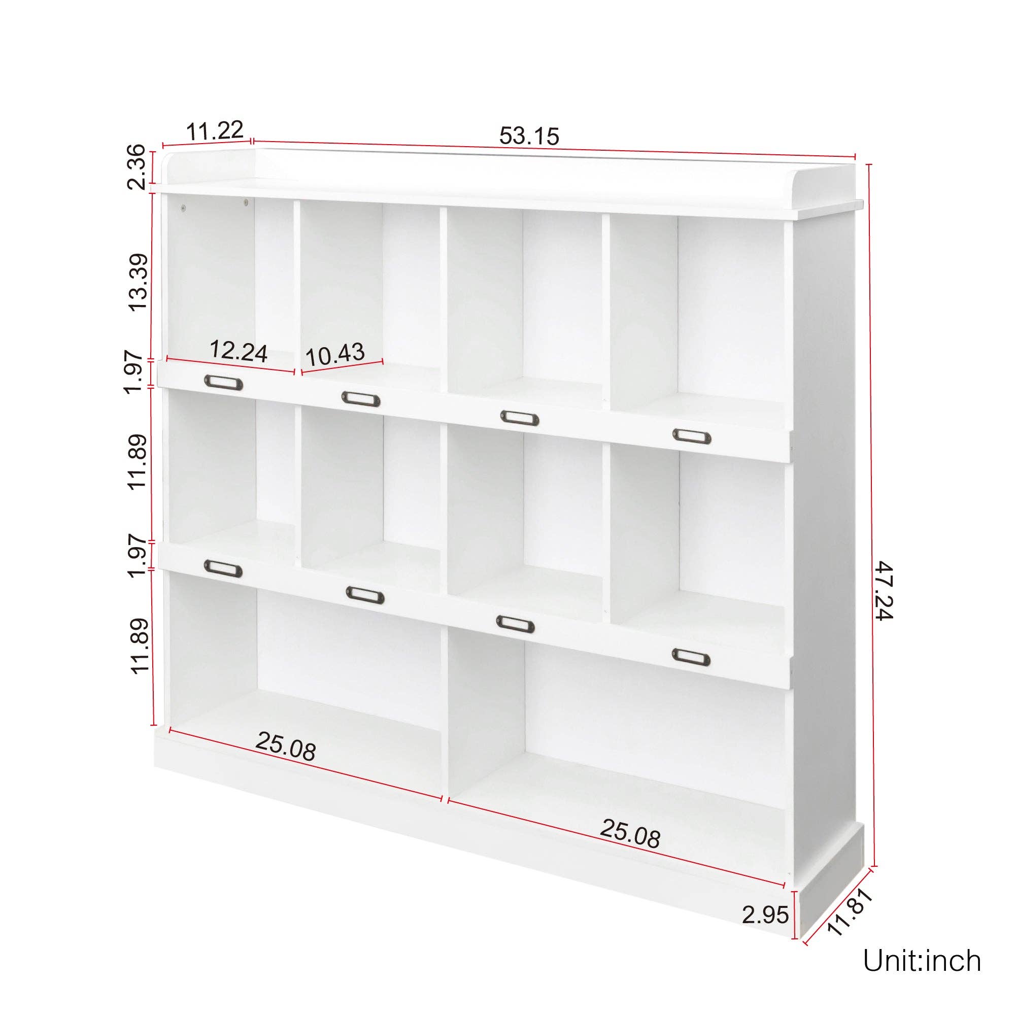 HOMYCASA DESIGN INC - Wholesale Bookcase - 10 Shelf Bookcase Storage for Home Office7