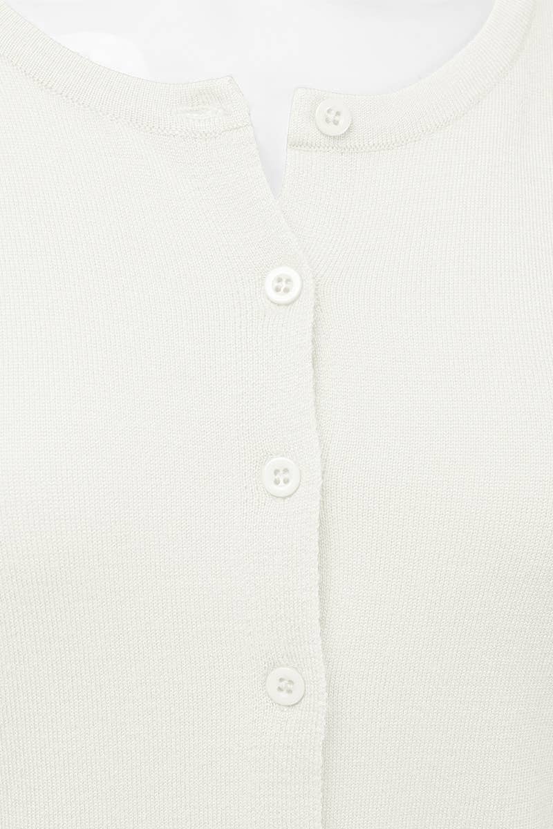 NINEXIS - Vente Cardigan – femme - AWOCAL310_Chandail à manches longues en tricot doux boutonné3