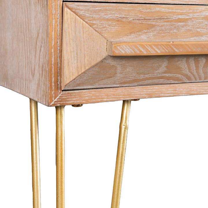 Statements by J - Wholesale Console Table - Le Marais Wood Desk with 3 Drawers2