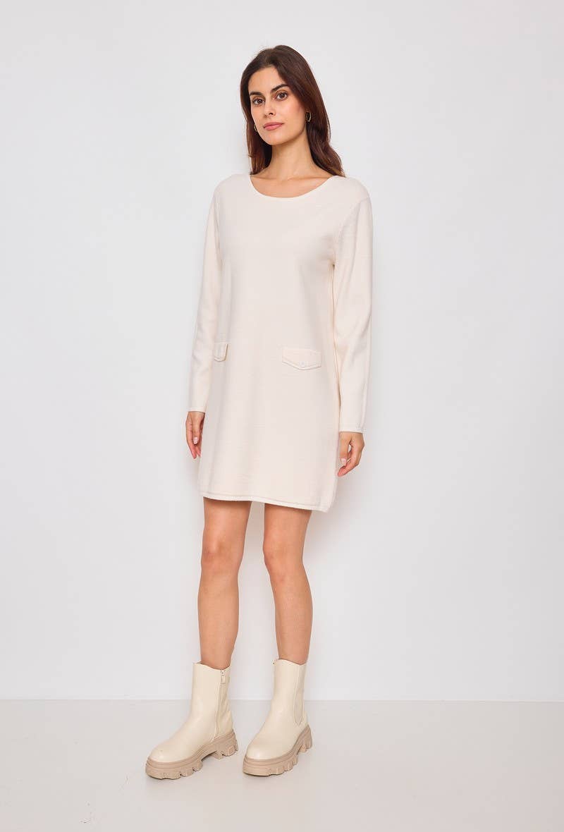 SUNNY STUDIO - Wholesale Dress - Women's - Chic long-sleeve knitted dress1