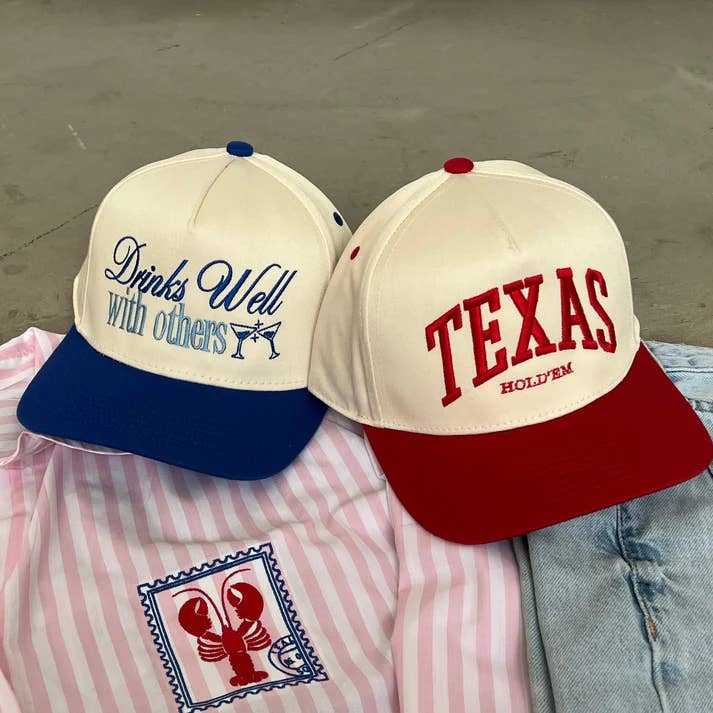 Stitch and Press HTX LLC - Wholesale Trucker Hat - Unisex - Drinks Wells With Others Two-Toned Structured Cap1