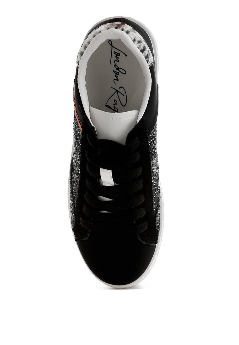 Rag Company - Vente Baskets tendance – femme - Espadrilles en similicuir à paillettes Cosmolight10