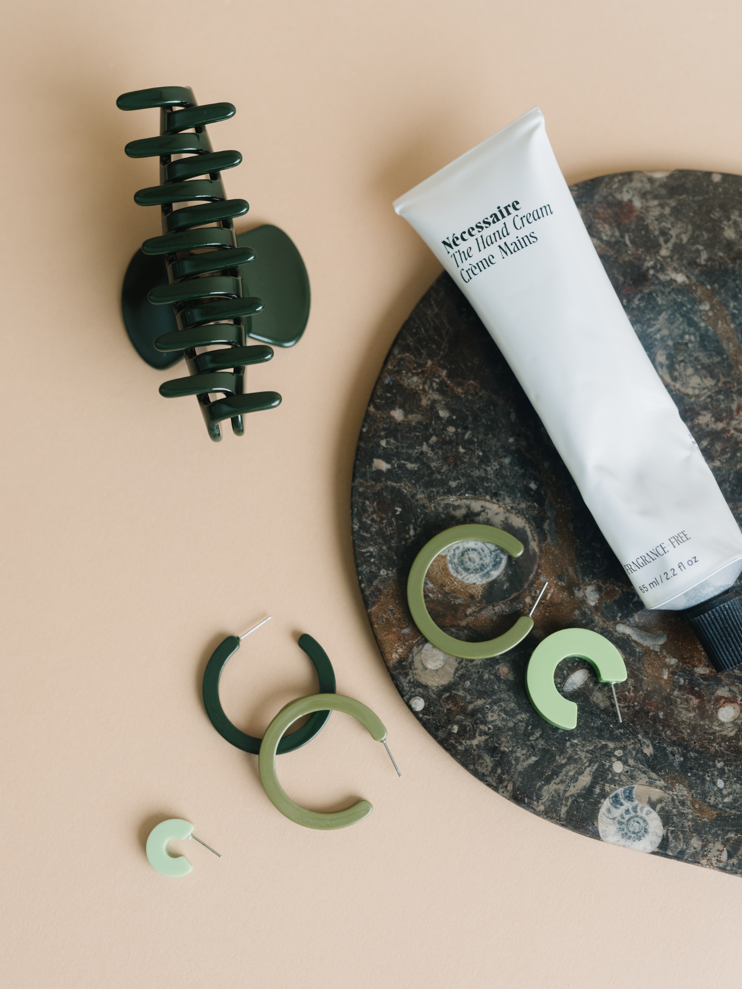 NAT + NOOR - Vendita all'ingrosso Fermaglio per capelli - Donna - Clip per Capelli a Artiglio | Menta | 4" Medio | Verde Scuro2