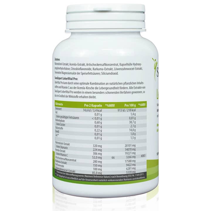 SanaExpert GmbH - Vendita all'ingrosso Vitamine/integratori orali - SanaExpert LeberVital Pro, Capsule, 120 pezzi1