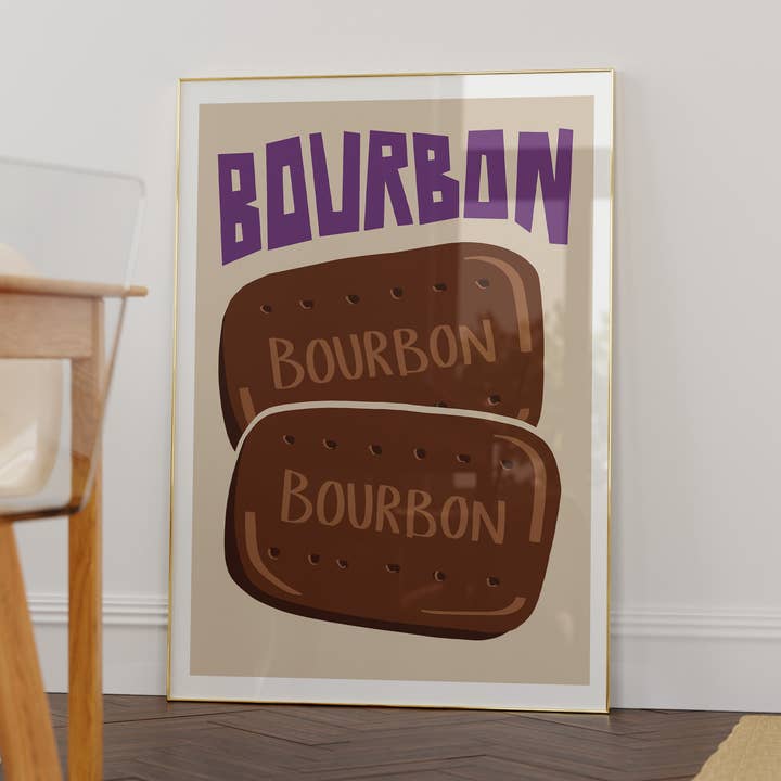 Bourbon Art Print for wholesale by Natalie Cass Art
