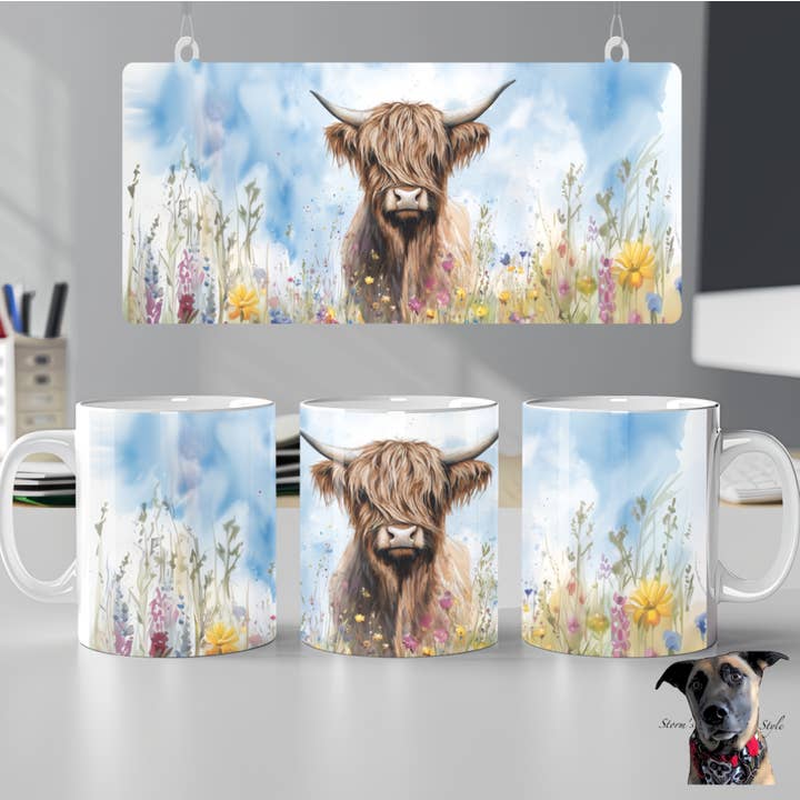 Highland Cow Mug and Coaster - 4 designs for wholesale by Storms Style