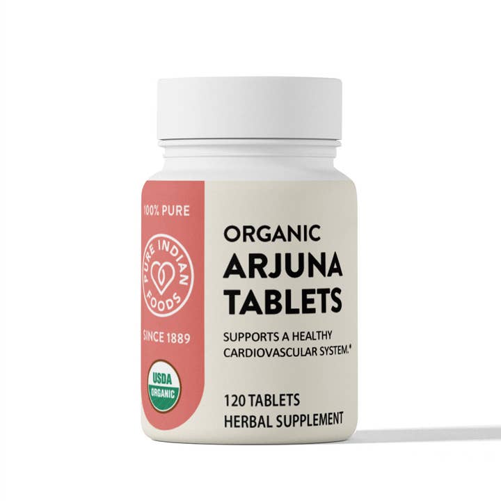 Pure Indian Foods - Wholesale Oral Supplement/Vitamin - Organic Arjuna Tablets (120 ct)