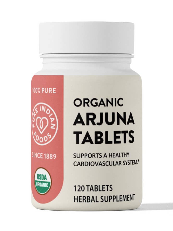Organic Arjuna Tablets (120 ct) for wholesale by Pure Indian Foods